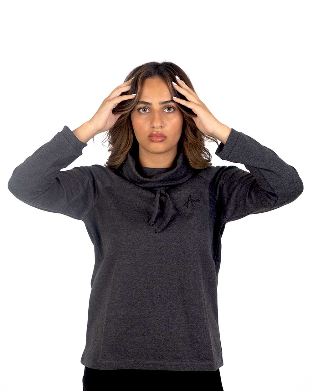 Pure Comfort Draped Neck Sweatshirt